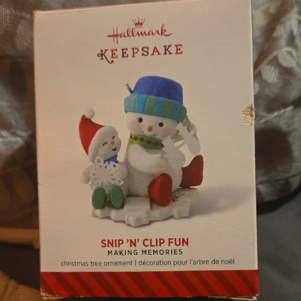 Hallmark Keepsake Snowman with Blue Hat and Red Boots